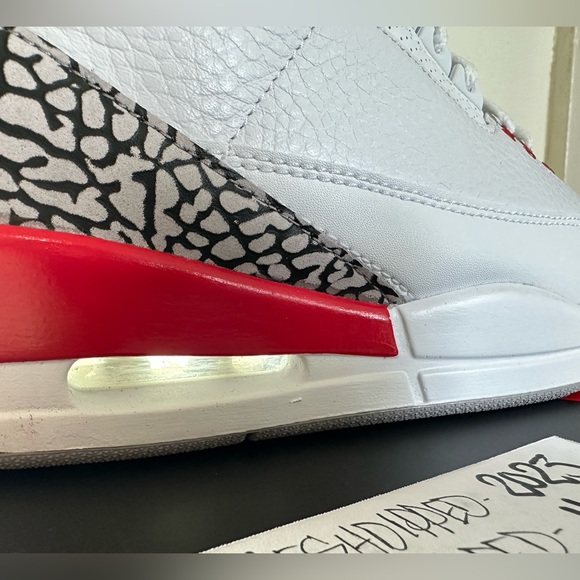 NWT 2018 JORDAN 3 RETRO HALL OF FAME “KATRINA” MENS SZ 10 DEADSTOCK OG ALL - Picture 16 of 16